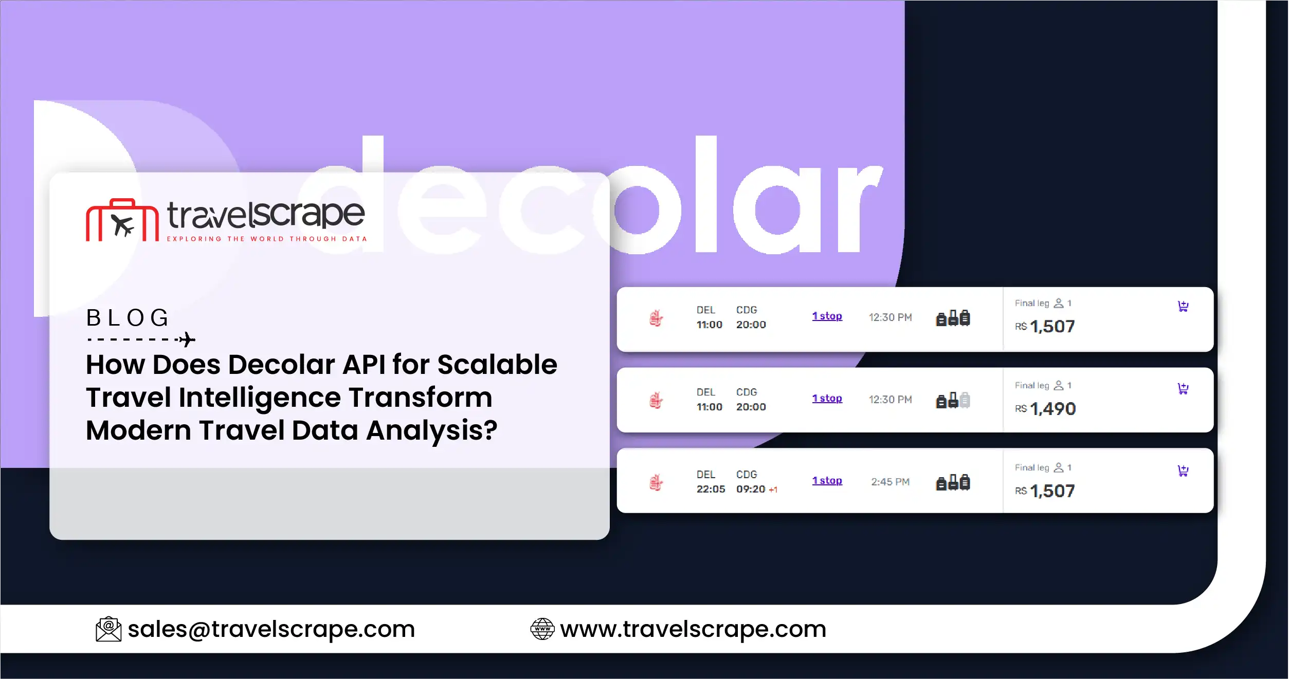 Decolar API for Scalable Travel Intelligence
